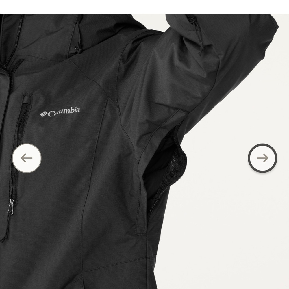 Columbia Black/Gray Patterned Lightweight Jacket size Medium - Picture 10 of 12